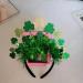 JSGHGDF Mardi GrasHeadband Irish Green Headband Irish Glitter Shamrock Headband SaintPatrick Day Headband CarnivalHeadband - Buy Online on SooperMarket.com