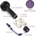 128 LEDs UV Flashlight with Protective Glasses - 395nm UV Light for Detecting Scorpions Pet Urine & Counterfeit Money - Buy Online on SooperMarket.com