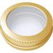 20 Pcs 2oz Aluminum Tin Jars with Clear Screw Lid - Refillable Containers for Lip Balm, Cream, Gold - Cosmetics Storage - Buy Online on SooperMarket.com