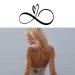 Dopetattoo 6 Sheets Temporary Fake Tattoos For Men Adults Love Heart Infinity Sign Temporary Fake Tattoo For Women Neck Arm Chest For Woman