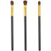 Urbanstrive Professional Eye Makeup Brushes Eyeshadow Brush Set - 3pcs Soft Synthetic Eyeshadow Blending Brush Kit - For Blending Eyeshadow Eyeliner Crease Eyebrow Long Lasting Apply Better Flawless Look Makeup - Gold