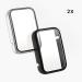 kwmobile Cover Comaptible with Xiaomi Mi Band 7 Pro (Set of 2) -Tempered Glass with Plastic Frame - Black/Transparent black / transparent - Buy Online on SooperMarket.com