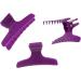 Head Jog 12 Pack Butterfly Hair Clips Accessories for Sectioning and Styling. Hair Clamps for Women and Men (Purple) - Buy Online on SooperMarket.com