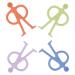 Teething Ring 4 Pieces Soft and Safe Teething Ring for Babies