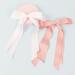 2 Pack Hair Bows for Women White Bow Hair Clips French Barrette with Long Silky Satin Hair Ribbons for Women Girls(White Pink) - Buy Online on SooperMarket.com