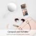 Handheld Double Sided Magnifying Mirror with Handle | 1X 2X Makeup Mirror | Acrylic | Rounded Shape | Transparent - 1 PCS - Buy Online on SooperMarket.com