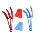 FRCOLOR 4 Pcs Window Duster Air Conditioner Seam Cleaning Brush Blinds Cleaner Multifunctional Cleaner Window Brush Shutter Cleaner Multifunctional Cleaning Brush Sewing Brush Air Outlet