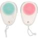 Soft Bristle Double Sided Face Brush Exfoliator and Cleanser Promotes Circulation with Lanyard with Ergonomic Handle - Buy Online on SooperMarket.com