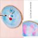 Resin Nail Art Palette Set - White and Blue | 2 Pieces Nail Gel Color Display Board with Gold Edge - Cosmetic Mixing Tools for Nail Painting - Buy Online on SooperMarket.com