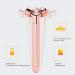 3D Roller Face Massager V Shaped Facial Rollers Face Slimming Tightening Tool Lifting Face Lines Remove Puffiness (Rose Gold) - Buy Online on SooperMarket.com