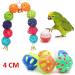 12 Packs Bird Toys Parrot Swing Toys Chewing Toys Bird Budgie Shredding Toys Colorful Hanging Bell Pet Cage Toys Hammock perch stand Suitable for Small Parakeets Conures Love Birds - Buy Online on SooperMarket.com