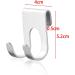 Razor Keeper Razorhaken Self-Adhesive Shower Hooks - Towel Organizer for Bathroom & Kitchen - Pack of 2 (Silver) - Buy Online on SooperMarket.com