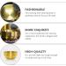 Angoily 3pcs Foam Dishwasher Tool - Man Face Stainless Steel Hairdressing Accessory Set - Golden 9x9x4.9CM - Buy Online on SooperMarket.com