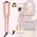 Auto Hair Curler - Automatic Curling Iron Wand with Rotating Barrel 4 Temps & 3 Timer Settings - Dual Voltage Fast Heating Gold - Buy Online on SooperMarket.com