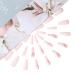 Brishow Long Ballerina Press On Nails - 24 Pink Gradient Acrylics with Gold Foils for Women & Girls - Buy Online on SooperMarket.com