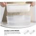 Zerodeko 2pcs Double Layer Drainer Basket Filter Basket Color Contrast - Buy Online on SooperMarket.com