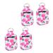 PLAFOPE Mini Spray Bottle 4pcs Keychain Bottle Cover Travel Spray Bottle Chapstick Holster Bottle Protector Holder Neoprene Travel Hand Soap 10x6cm As Shown