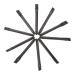 CANIGHT 10 Pcs Eye Shadow Brush Eye Makeup Blush Makeup Brush Dual Sides Eyeshadow Applicator Black Nylon