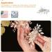 Rose Pink Pearl Hairpin Wedding Hairpin Bridal Hair Clips Accessories Everyday Headwear Thin Women Floral Hairpin For Wedding Bride Bridesmaid Party - Buy Online on SooperMarket.com