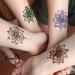 Temporary Tattoos Kit - 4 Pcs with 3 Colors | DIY Tattoos for Women, Kids & Men - 78 Pcs Stencils & Body Markers - Buy Online on SooperMarket.com