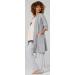 Happy Mama Maternity Nursing 3pcs Nightwear Set - Powder Pink & Grey Melange - Buy Online on SooperMarket.com