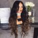 Buy Women's Long Curly Wigs - Ombre Dark Roots Heat Resistant Synthetic Hair - Buy Online on SooperMarket.com
