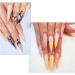JZK 500x Clear Extra Long Half Cover Stiletto Nail Tips For Acrylic Extensions Long Pointy False Nail Tips For Gel And Acrylic Nails Finger Nail Extension Tips For Nail Salon - Buy Online on SooperMarket.com