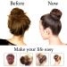 WACURRENTHYD Blonde Kid Hair Donut Bun Maker 2PCS - Small 2.5 Inch Beige Chignon Doughnut Shaper for Short and Thin Hair - Buy Online on SooperMarket.com