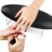Microfiber Leather Nail Arm Rest - Professional Manicure Hand Pillow for Nail Technicians in Salons - Black - Buy Online on SooperMarket.com
