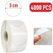 colortouch Clear Round Sticker - 4000 Pieces Self Adhesive Transparent Seal Labels - 30mm Diameter Circle Closure Stickers for Packaging Gift Present Envelopes Package and Box - Buy Online on SooperMarket.com
