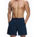 NELEUS Men's 7 Running Shorts 2-Pack with Pockets - Black/Navy Blue - Large - Buy Online on SooperMarket.com