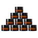 Tuakimce 10 pieces of cosmetic glass 30ml glass cream can refillable container glass container with lid and liner for cosmetics cream lotions essential oils (10 30ml style B) 10 30ml style B