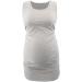 ZUMIY Maternity Top - Women's Cotton Round Neck Ruched Waist Cami Shirt S Grey - Buy Online on SooperMarket.com