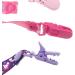 JZK 7-Pack Silicone Baby Dummy Clip Ring and Pacifier Holder Straps for Girls - Mam Soothers Compatible | Multicolor Baby Girl Accessories - Buy Online on SooperMarket.com