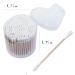 Organic Bamboo Cotton Swabs 200-Pack - Biodegradable Double Round Tipped Q-Tips for Ears & Makeup - Natural & Eco-Friendly - Buy Online on SooperMarket.com
