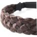 Braid Headband 5 Strands Synthetic Hair Braided Headband Chunky & Wide Plaited Braid Hair Band Adjustable Elastic Stretch Hairpiece for Girls (Style 3) - Buy Online on SooperMarket.com
