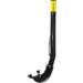 Cressi Scuba Diving Minimal Fixed Keeper Snorkel - Easy and Comfortable to Use - Island: Designed in Italy Adult Black/Black/Yellow