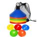 IROCH 50 Pack Soccer Cones Disc Cone Sets with Holder and Bag for Training,Field Cone Markers Football,Kids,Sports Colorful