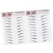 CIMAXIC 2pcs 3d eyebrow stickers suit realistic eyebrow tattoos Makeup eyebrow shape stencil Miss