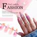 Colorful Matte Long Coffin Press on Nails - Pink Flower Design 24Pcs for Women and Girls - Buy Online on SooperMarket.com