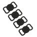 Vagocom 4 Pack Pet Collar Holder for Apple Airtag GPS Anti-Lost Silicone Tracker Case for Dog Cat Collar Holder Protective Case for Air Tag(Black)