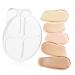 Buy 2 Sets Acrylic Powder Chassis Color Mixing Plates - Essential Makeup Mixing Trays for Women | Foundation Palette & Lipstick Tools - Buy Online on SooperMarket.com