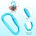 Craebuer 4 Pack 3 inch Aluminum D-Ring Carabiner Clips - Locking Snap Hook for Outdoor Camping & Hiking - Buy Online on SooperMarket.com
