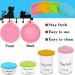 IVIA Pet Food Can Lids - BPA Free Silicone Covers for Dog & Cat Food - Universal Fit - Set of 4 (Blue, Green, Orange, Pink) - Buy Online on SooperMarket.com