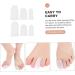 Silicone High Heel Protectors 8 Pairs - Foot Pain Relief & Comfort - White 6x3cm - Buy Online on SooperMarket.com