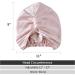 ZIMASILK 22 Momme 100% Mulberry Silk Sleep Cap - Light Plum/Pink | Silk Hair Wrap for Women | Elastic Stay On Head | Natural Hair Care Bonnet for Sleeping | One Size - Buy Online on SooperMarket.com