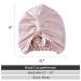 ZIMASILK 22 Momme 100% Mulberry Silk Sleep Cap for Women - Pink Silk Night Bonnet for Hair Care - Buy Online on SooperMarket.com