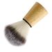 predolo Hair Shaving Brush Nylon Bristles Wooden Handle for Home Travel Men