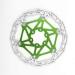 Maso 2PCS Bicycle Disc Brake Floating Rotor 160mm with 6 Bolts for Road Bike, Mountain Bike, MTB, BMX (GREEN)