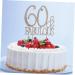 Vaguelly 60 Cupcake Appetizer Picks Birthday Cake Decor Dessert Toppers Party Food Picks Number Cake Decorations Crystal Birthday Acrylic Cake Picks Glitter Big Crown Bride Golden Size 1 - Buy Online on SooperMarket.com